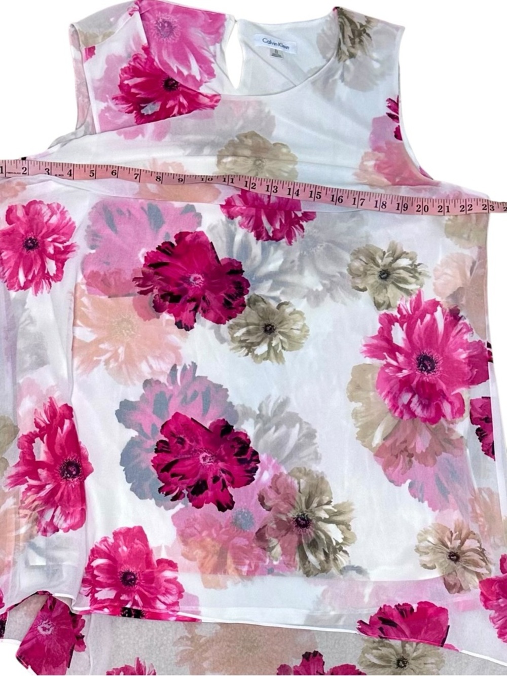 Calvin Klein Floral Shift Mini Dress Size XL - Picture 12 of 13